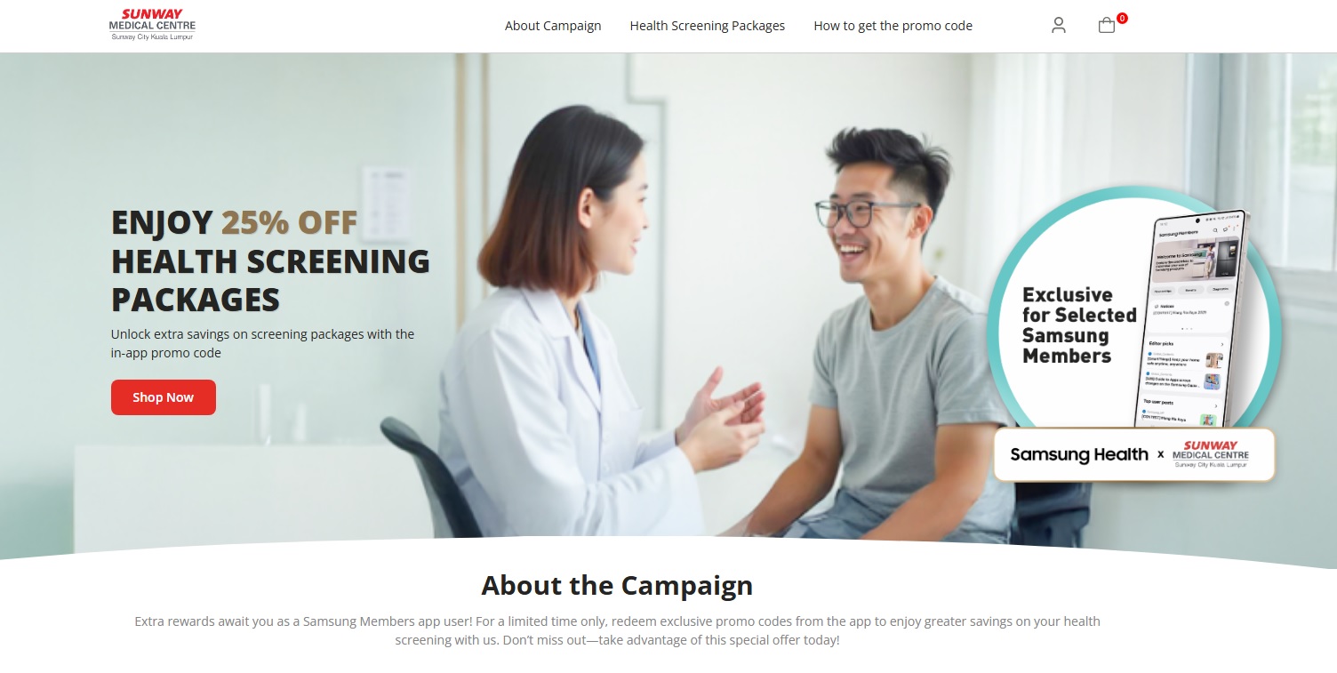 【资讯】双威医疗中心与马三星 独家健康筛查配套送2礼