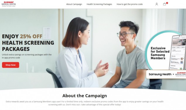 【资讯】双威医疗中心与马三星 独家健康筛查配套送2礼